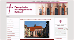 Desktop Screenshot of ev-kirche-rottweil.de