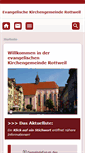Mobile Screenshot of ev-kirche-rottweil.de